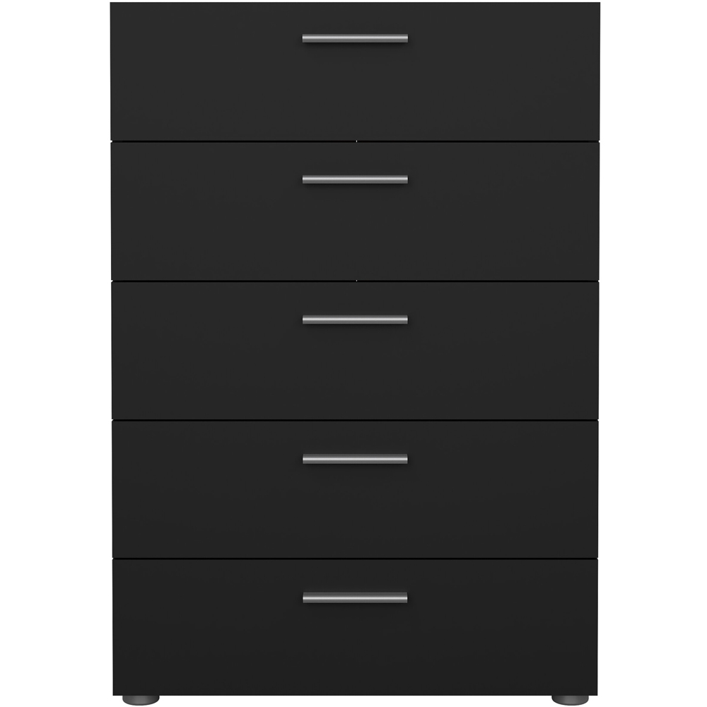 Florence 5 Drawer Black Chest of Drawers Image 3
