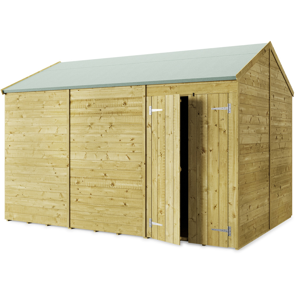 StoreMore 12 x 8ft Double Door Tongue and Groove Apex Shed Image 1