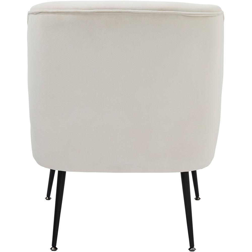 GFW Ava Natural Soft Velvet Accent Chair Image 5