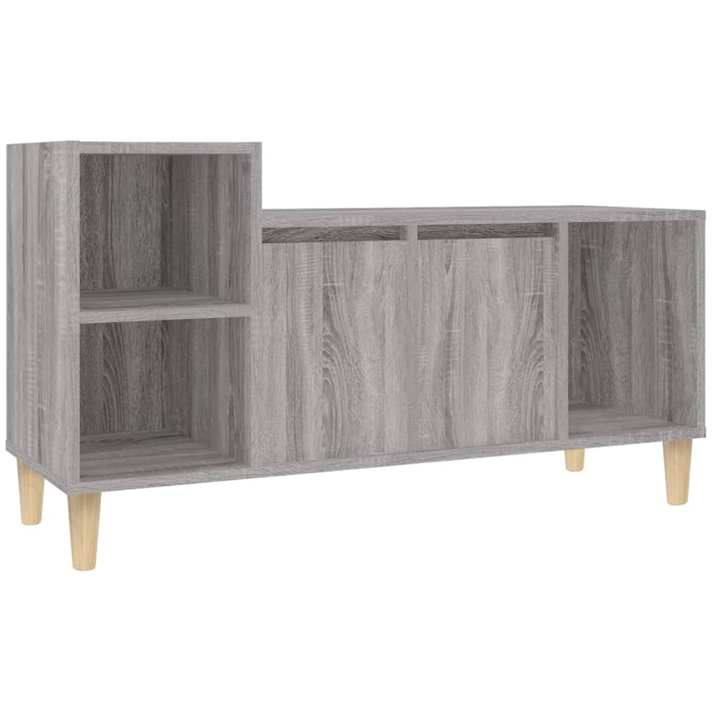 vidaXL 2 Door 3 Shelf Grey Sonoma TV Cabinet Image 2