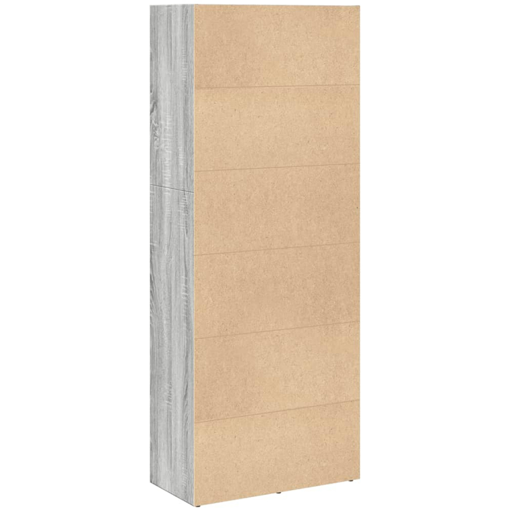 vidaXL 4 Shelf Grey Sonoma Bookcase Image 5