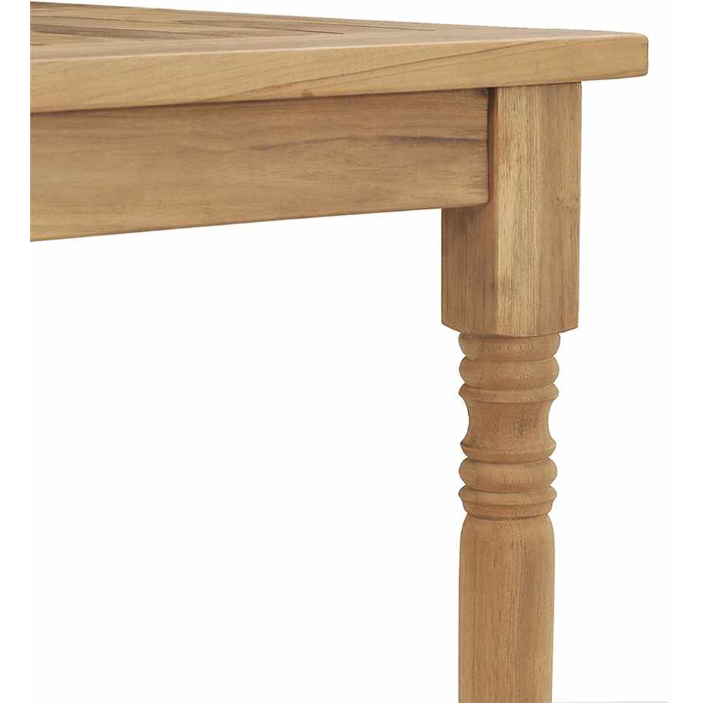 vidaXL Brown Teak Wood Rectangular Foldable Bar Table 105 x 90 x 65cm Image 5