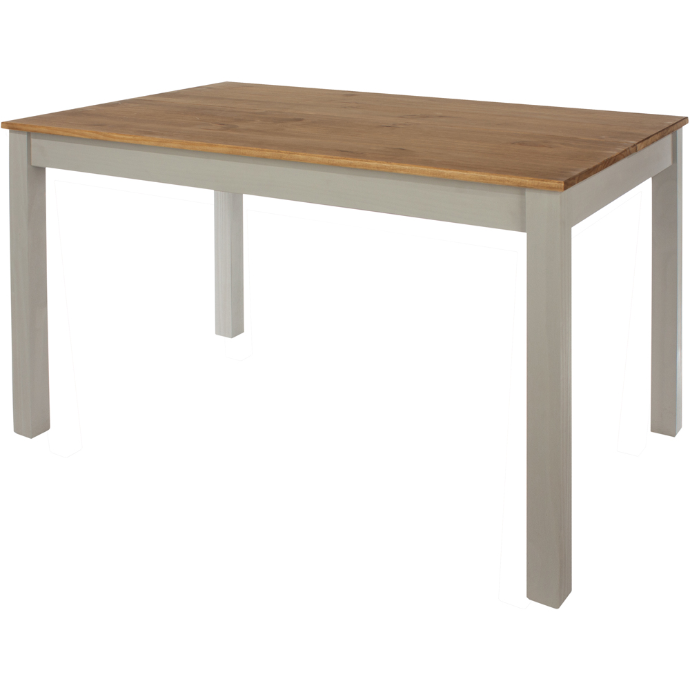 Core Products Corona Linea 6 Seater Large Dining Table Bench Set Grey Image 3