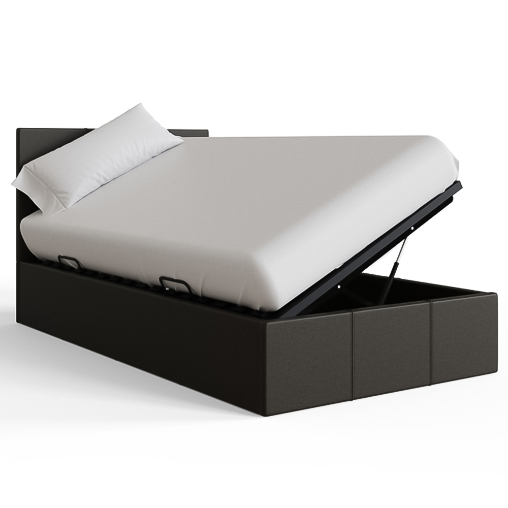 GFW Single Grey Side Lift Ottoman Bed Image 4