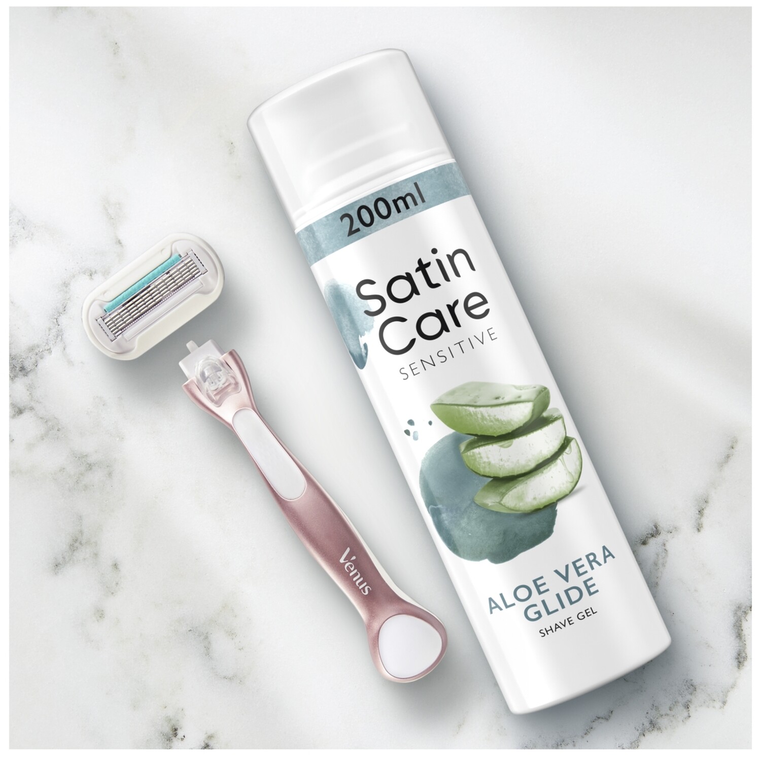 Gillette Satin Care Sensitive Aloe Vera Glide Image 6
