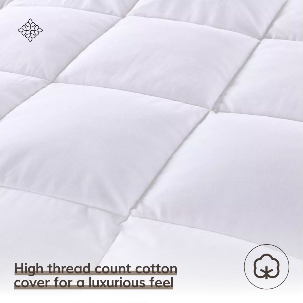 Opulent Home Double White Winter Duck Feather and Down Duvet 13.5 Tog Image 6