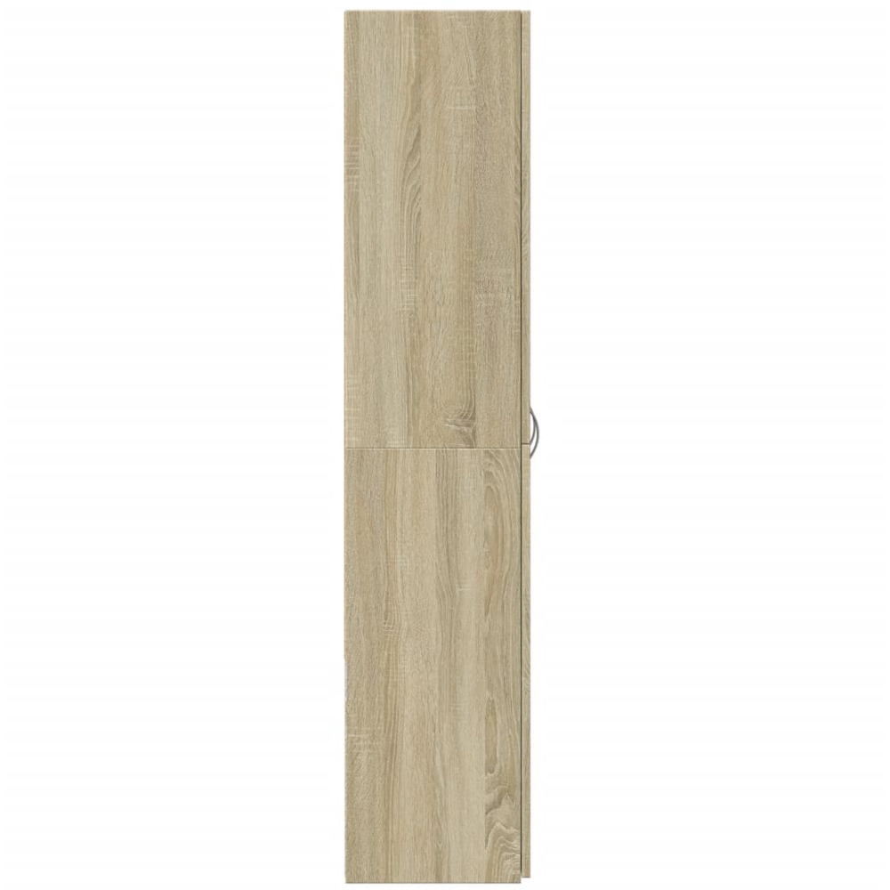 vidaXL 2 Door 4 Compartment Sonoma Oak Tall File Cabinet Image 5