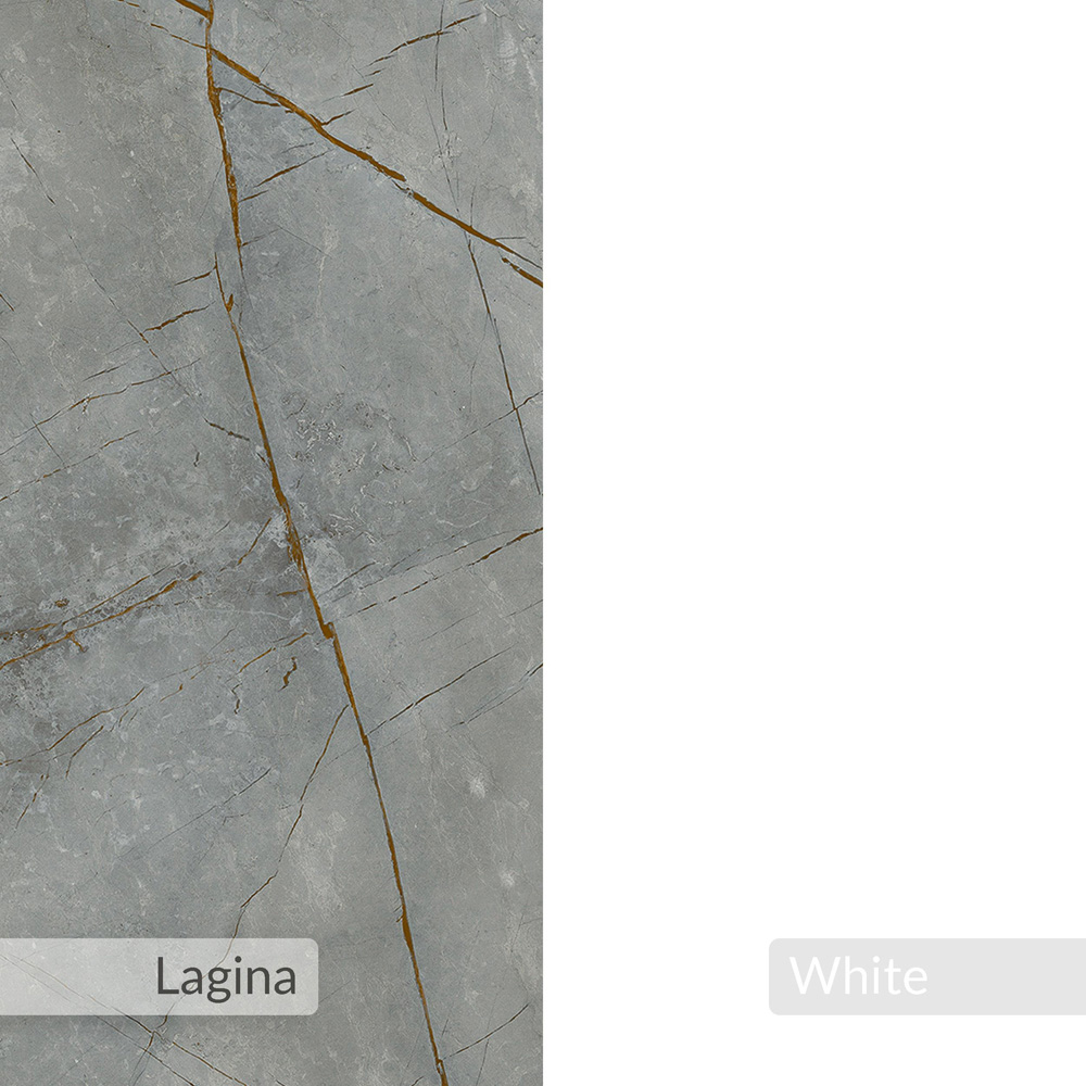 Decortie Lazena 2 Shelf White Coffee Table Image 4