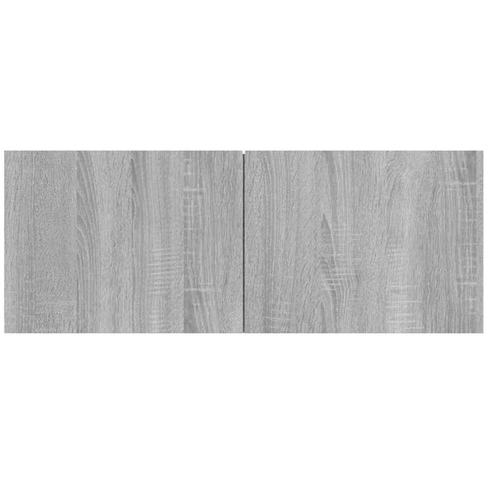 vidaXL 2 Door Grey Sonoma Wall Mounted TV Cabinet Set of 2 Image 5