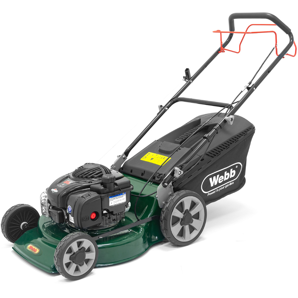 Webb Supreme 46cm Self Propelled High Wheel Petrol Rotary Lawn Mower Image 2