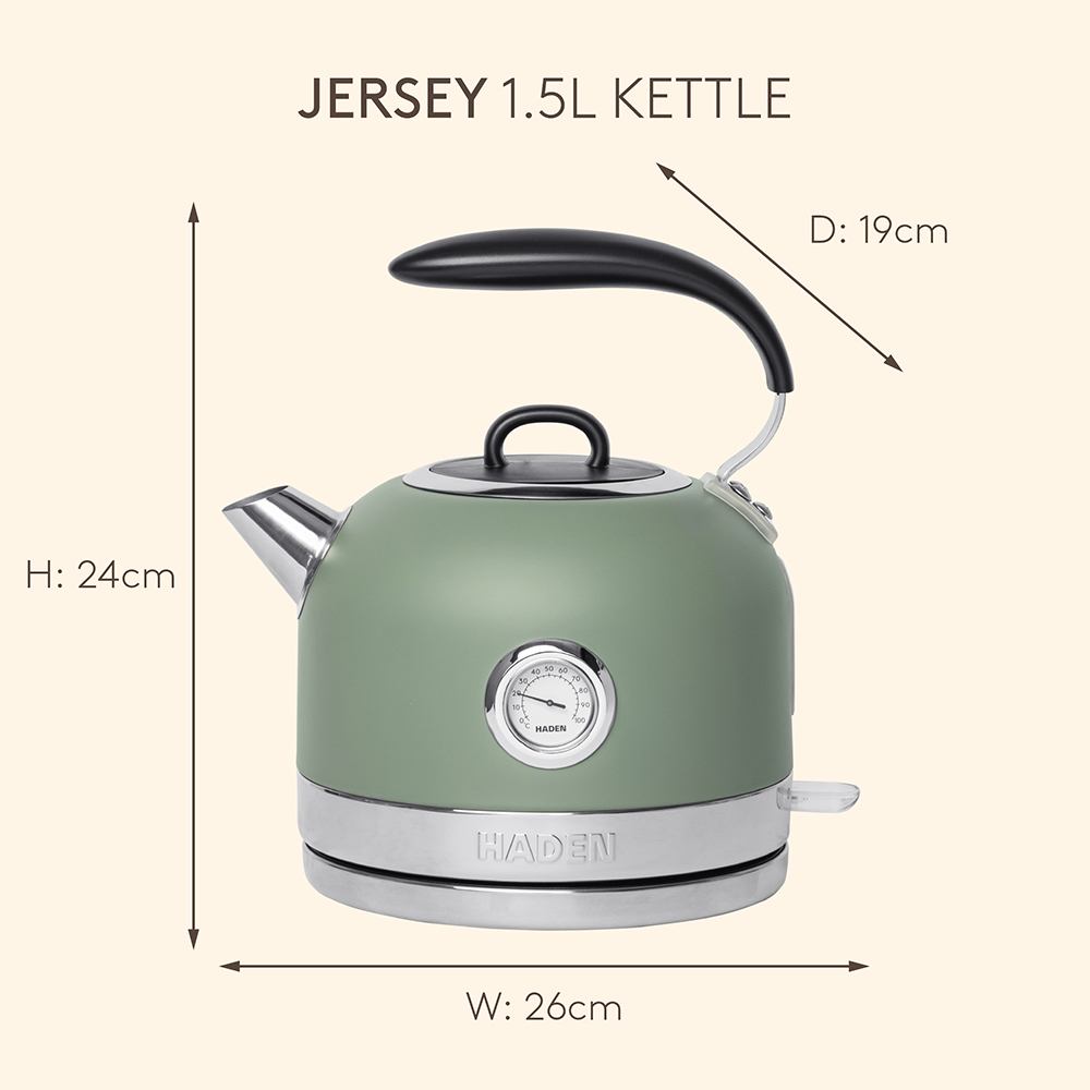 Haden Jersey 214270 Cedar Green Steel 1.5L Kettle 3000W Image 9
