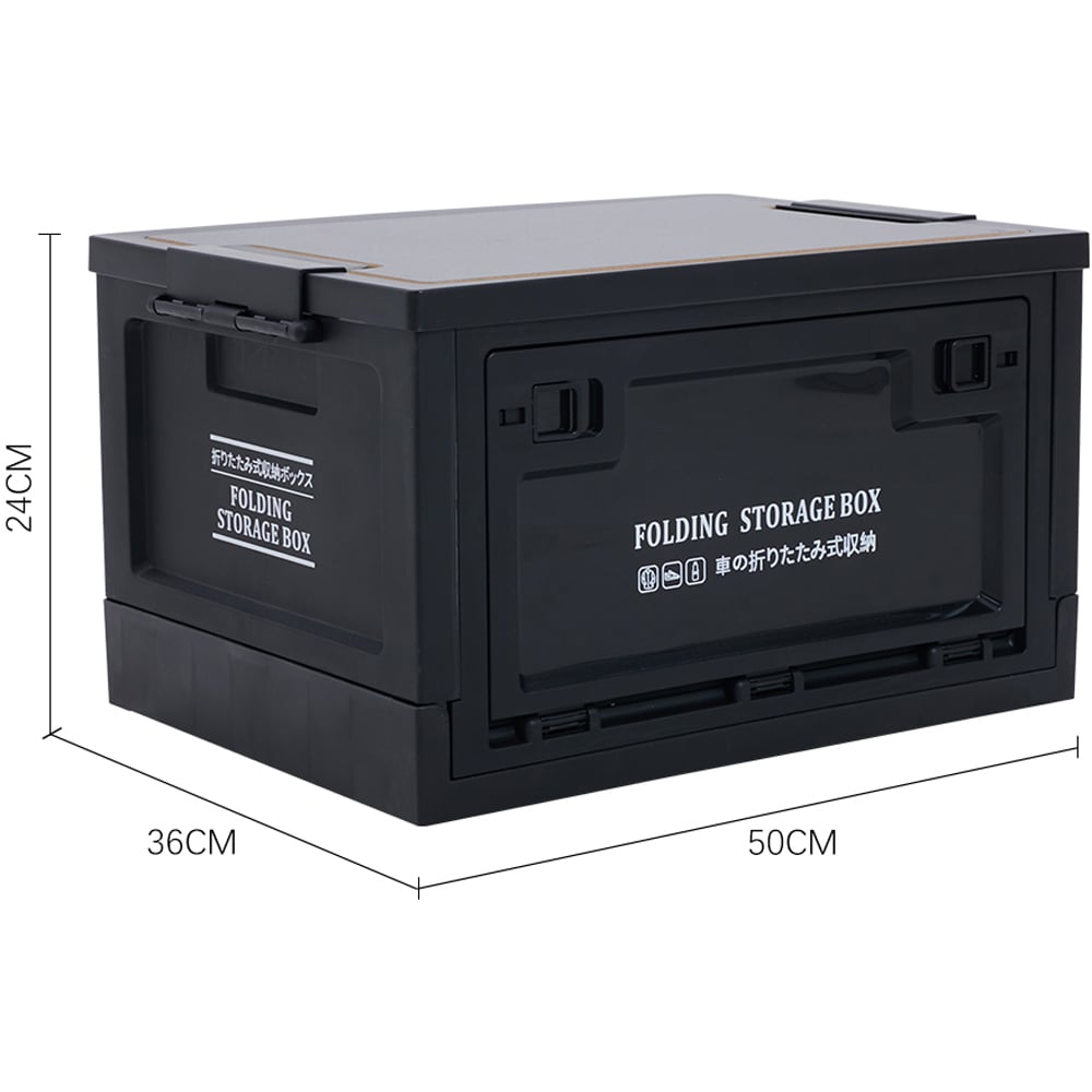 Living and Home Black Outdoor Foldable Camping Storage Box 50 x 36cm Image 8