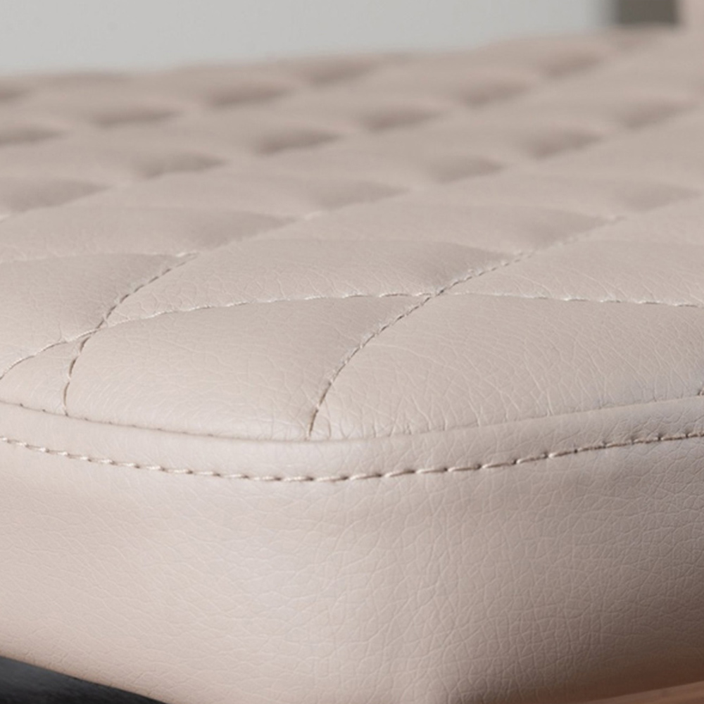 Furniturebox Arona Valera 6 Seater Round Dining Set Cappuccino and Chrome Image 7