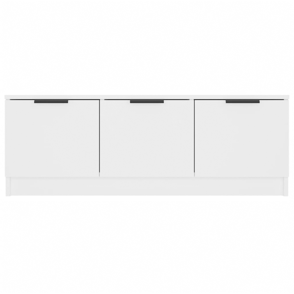 vidaXL 3 Door White TV Cabinet Image 5