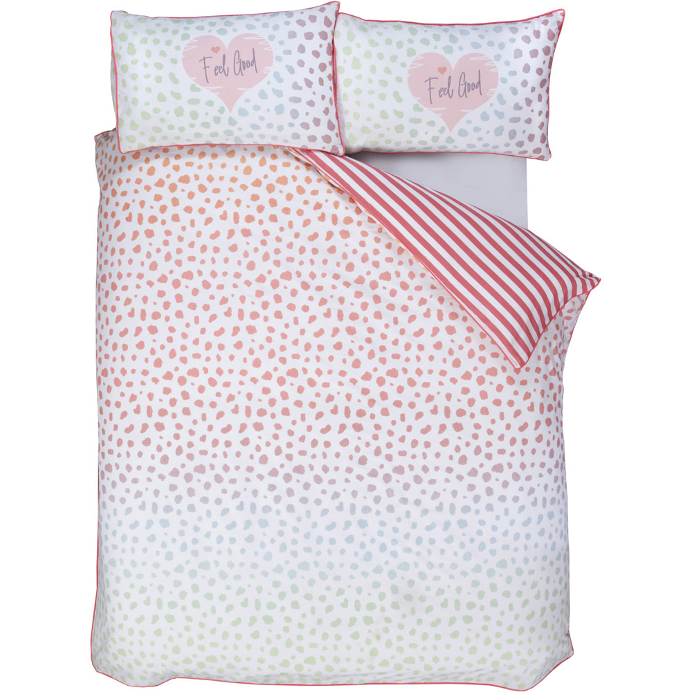 Rapport Home Dalmatian Single Blush Duvet Cover Set  Image 3