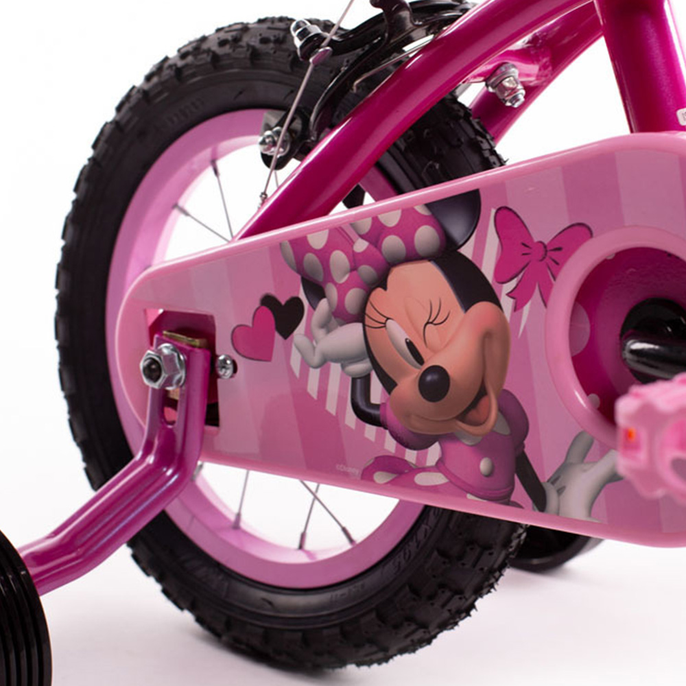 Huffy Disney 12 inch Pink and Black Minnie Mouse Children's Bike Image 3