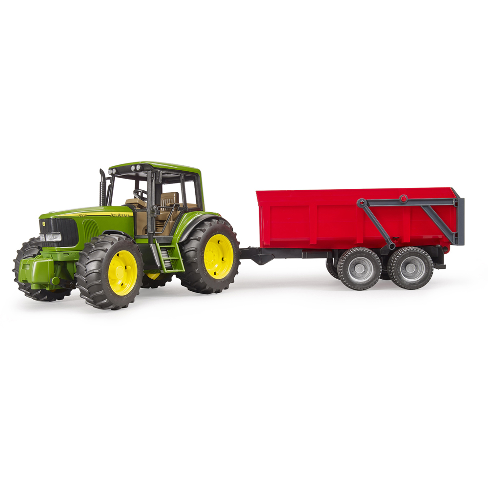 Bruder Kids John Deere 6920 Tractor Playset Model with Tipping Trailer Image 3