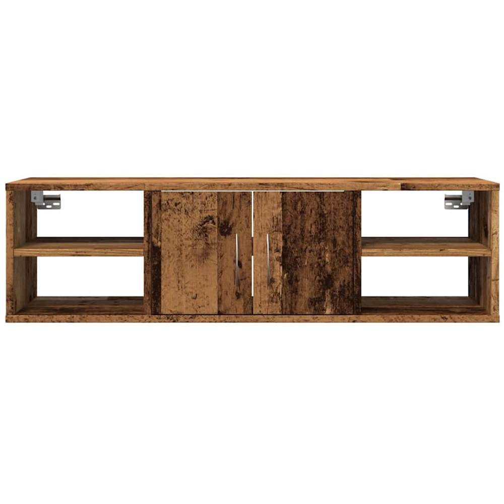 vidaXL 2 Door 4 Shelf Old Wood Wall Cabinet Image 3