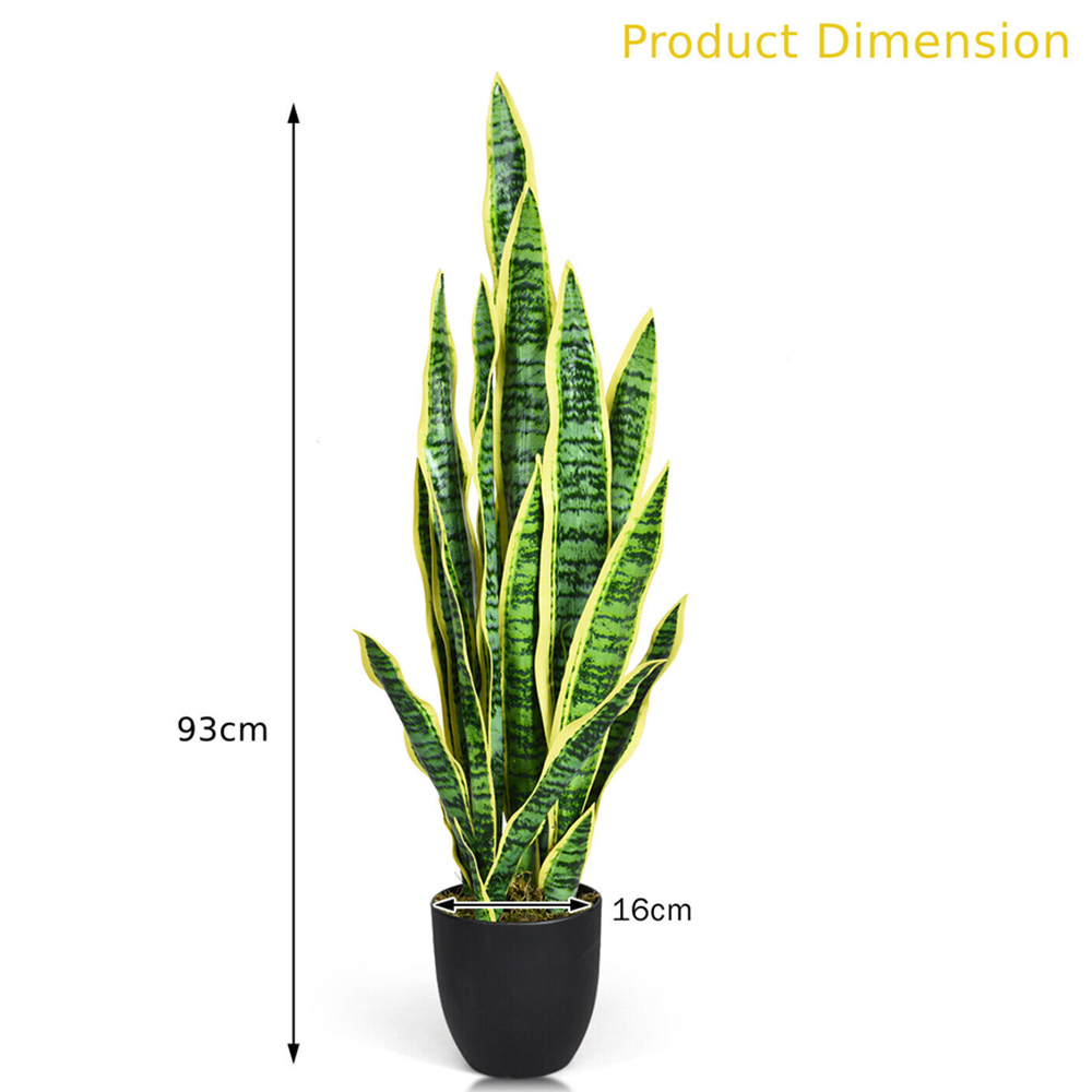 Artificial Snake Plant with Pot 93cm Image 8