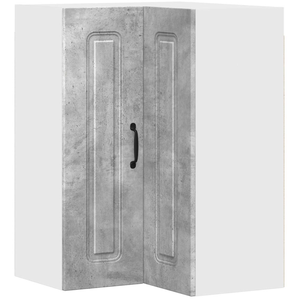 vidaXL 2 Door Concrete Grey Kitchen Wall Corner Cabinet Image 2