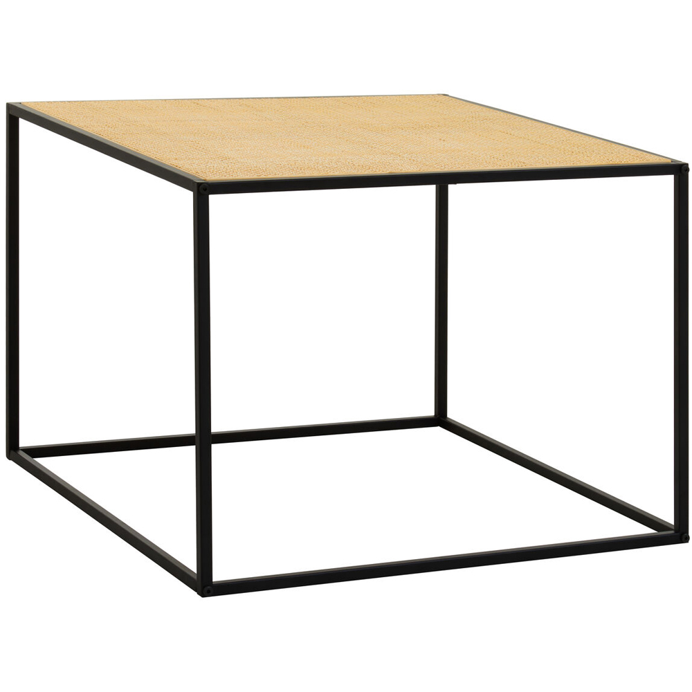 Premier Housewares Natural Rattan Top Coffee Table Image 2