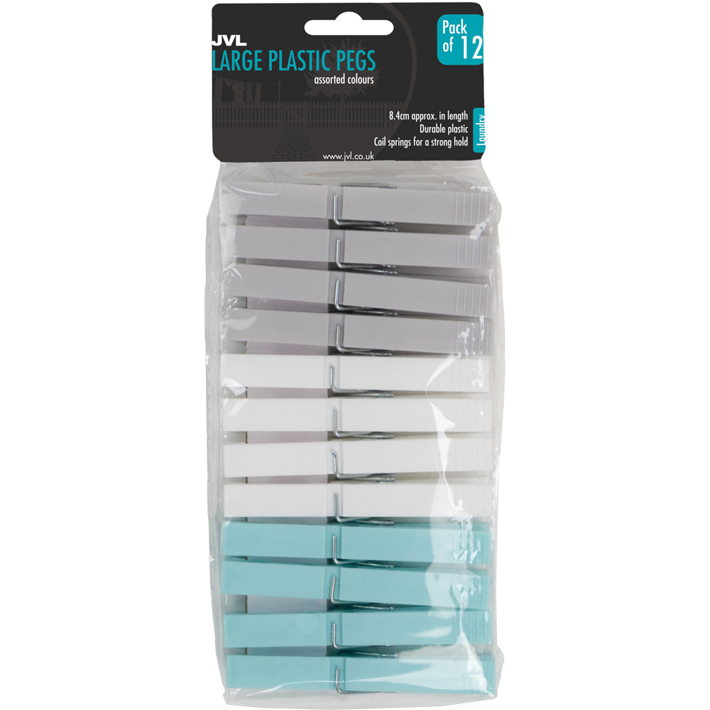 JVL Aqua JVL Large Peg Bag with 72 Plastic Pegs Image 4
