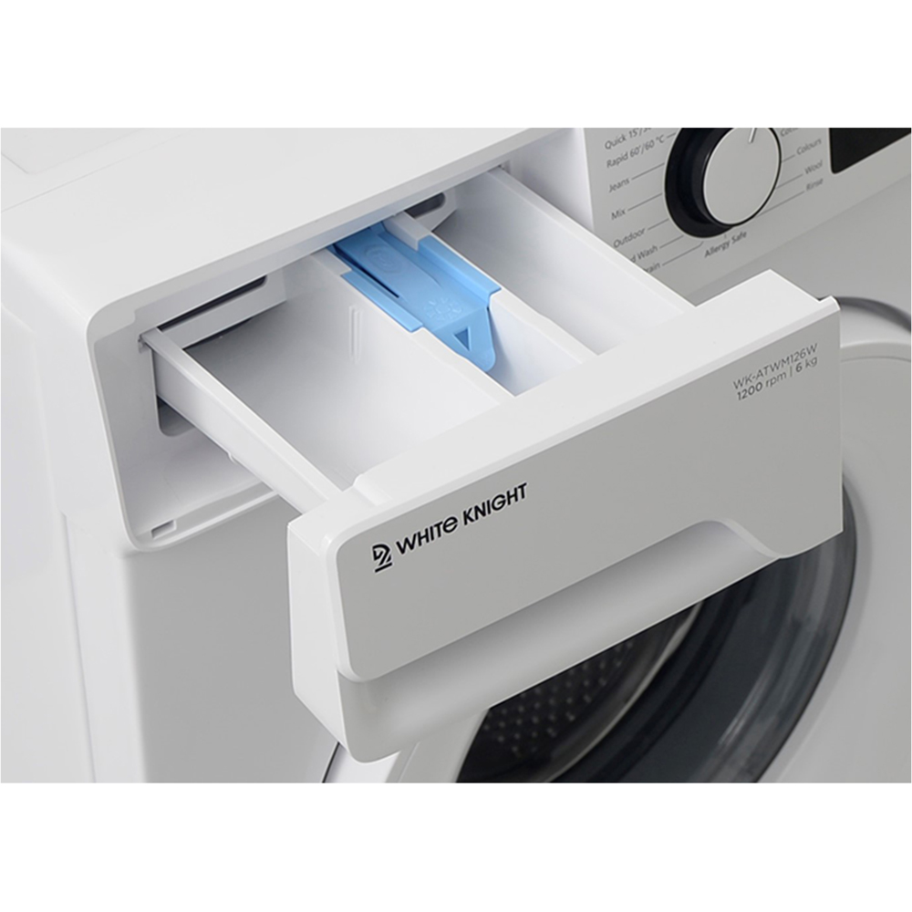 White Knight WK-ATWM126W 6kg 1200 RPM White Washing Machine Image 5