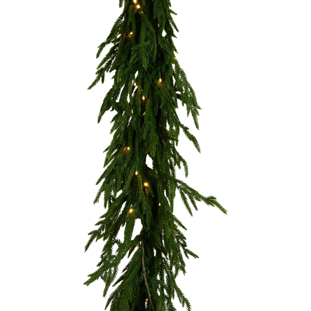 LED Real Touch Garland Green Image 6