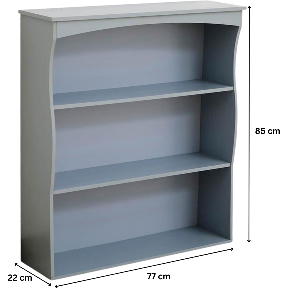 Home Source Polar 3 Tier Grey Kitchen Wall Mounted Shelf Image 6