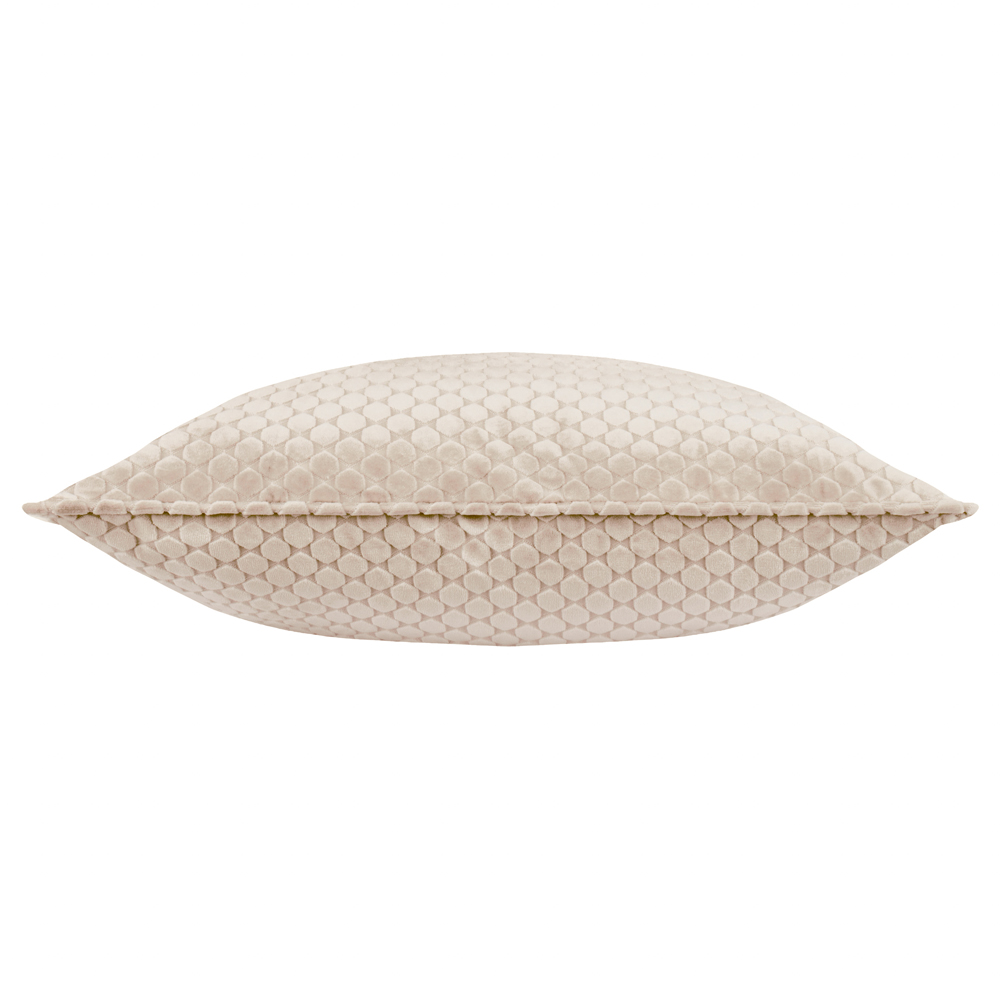 Paoletti Neptune Champagne Velvet Cushion 50 x 50cm Image 3