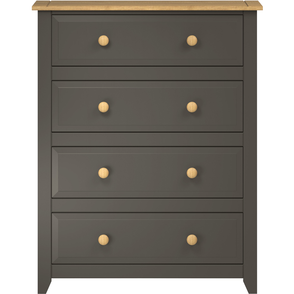 Core Products Capri 4 Drawer Carbon Chest of Drawers Image 3