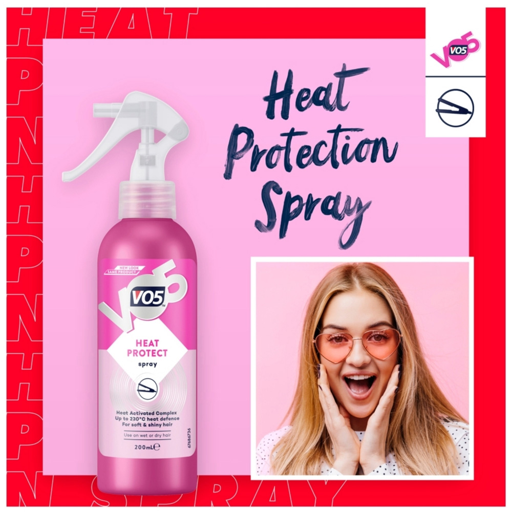 VO5 Thermal Defence Shield Heat Protect Spray Mist 200ml 6 Pack Image 5