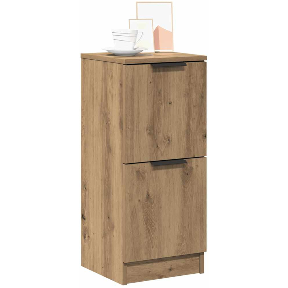 vidaXL 2 Door Artisan Oak Sideboard Image 4