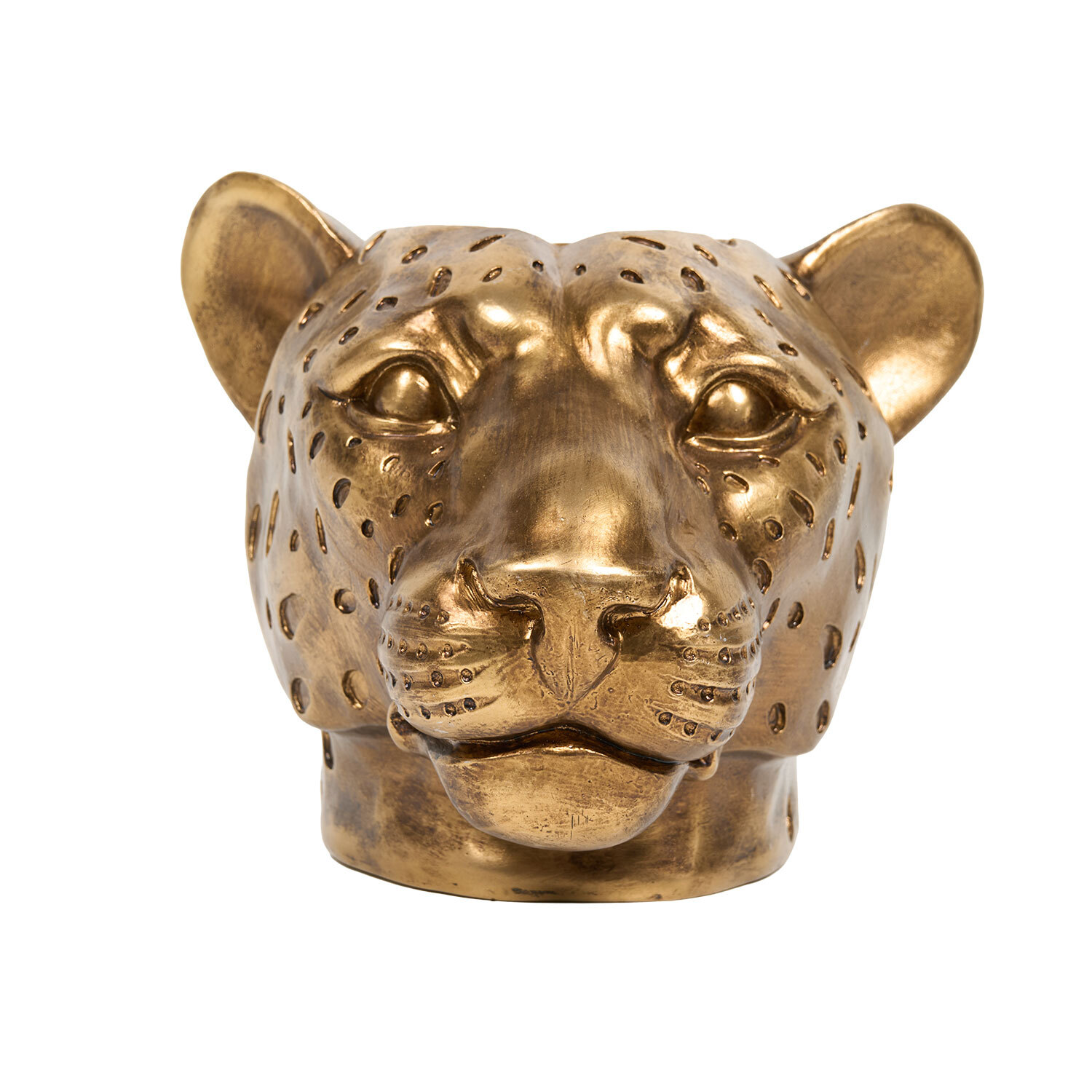 Gold Leopard Candle Holder Image 1