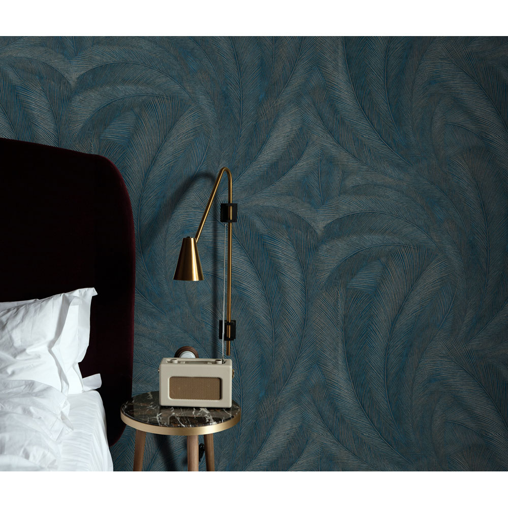 Erismann Elysium Plume Blue Wallpaper Image 3