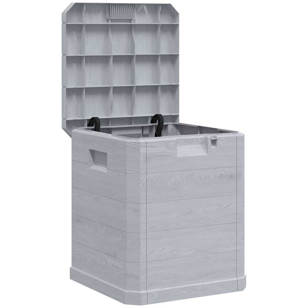 Walplus 90L Medium Light Grey Rectangular Plastic Storage Box Image 3