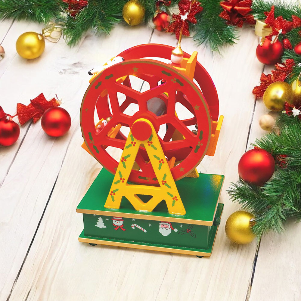 St Helens Wooden Ferris Wheel Music Box Image 2