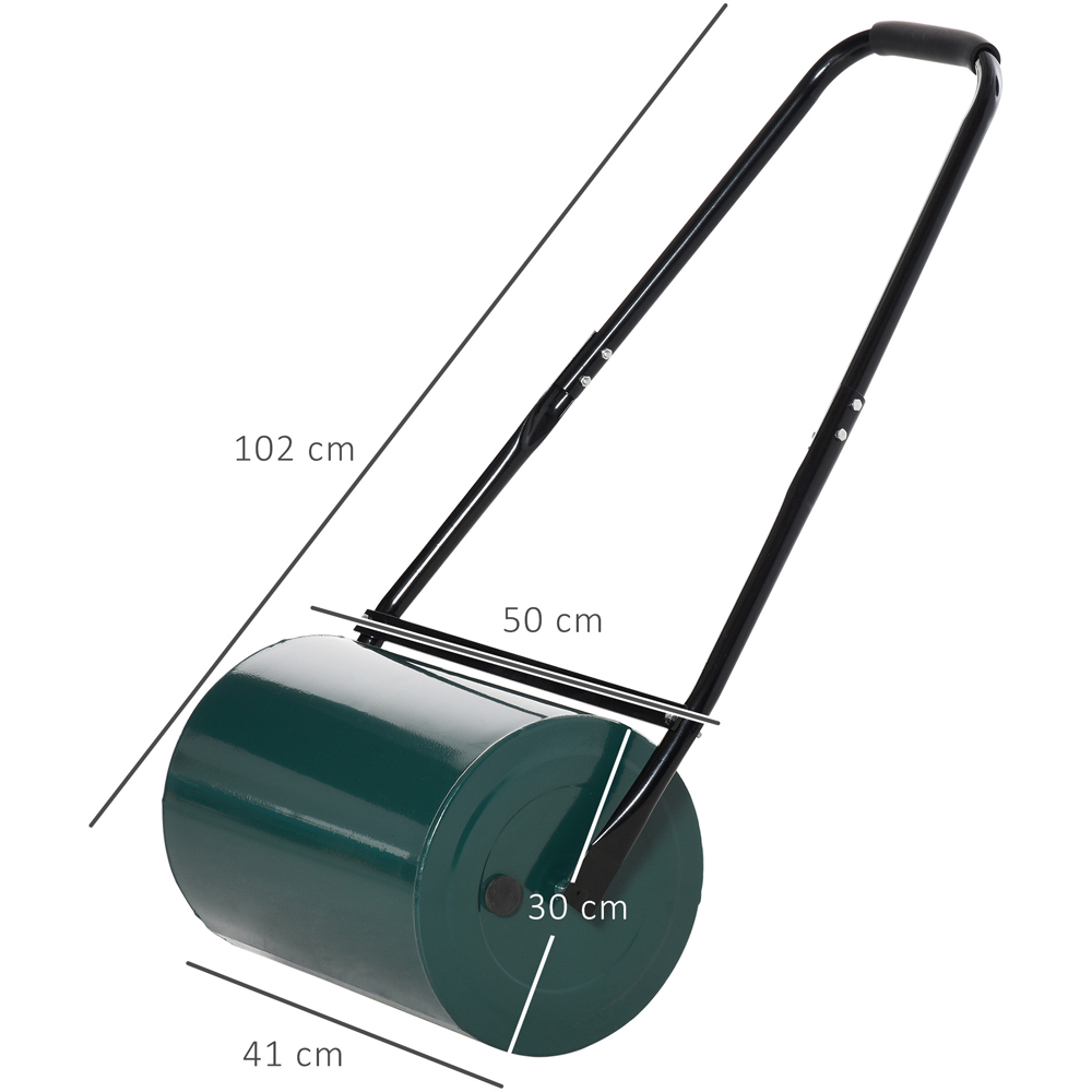 Outsunny 30L Green Fillable Lawn Roller Drum Image 8