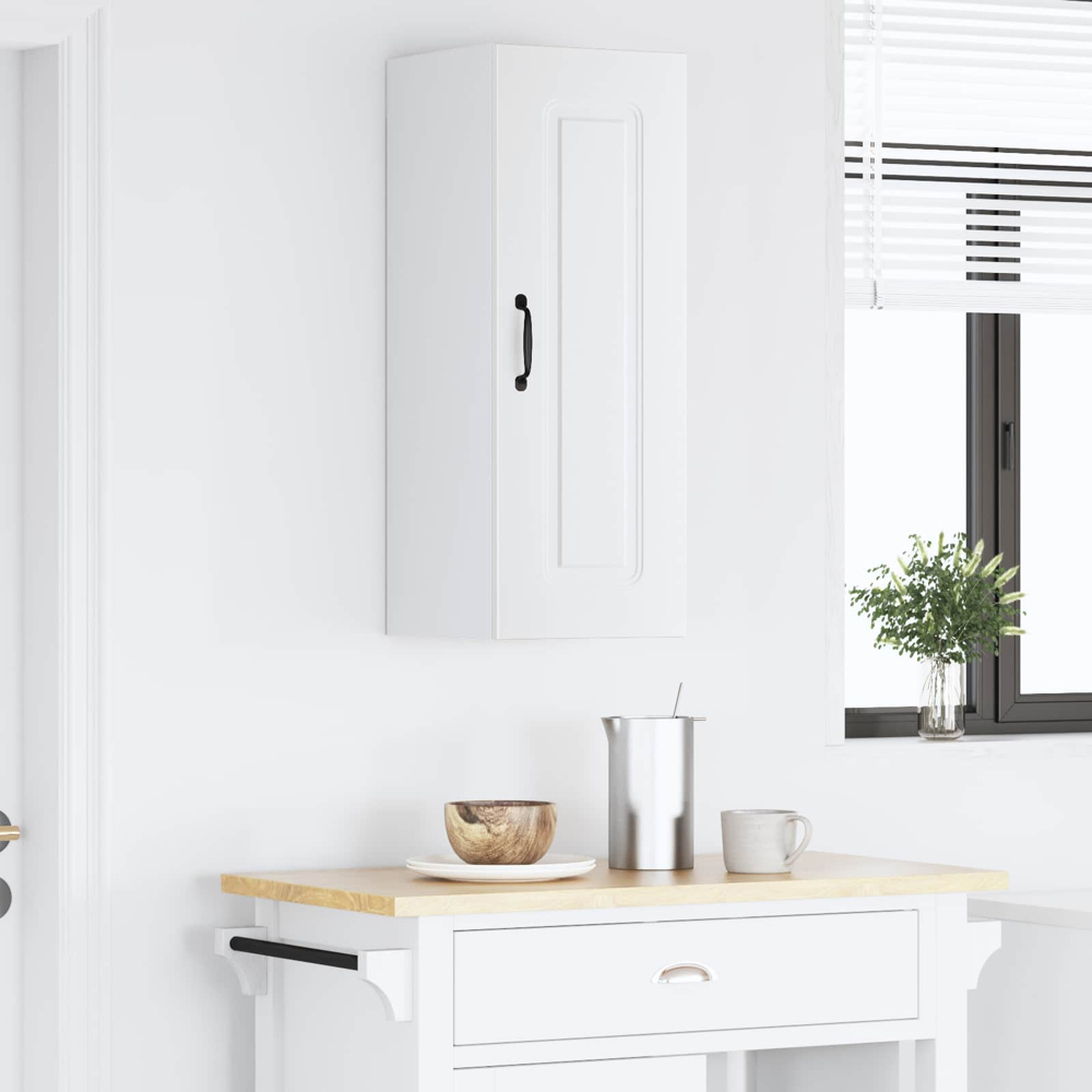 vidaXL Kalmar Single Door White Wall Kitchen Cabinet Image 9