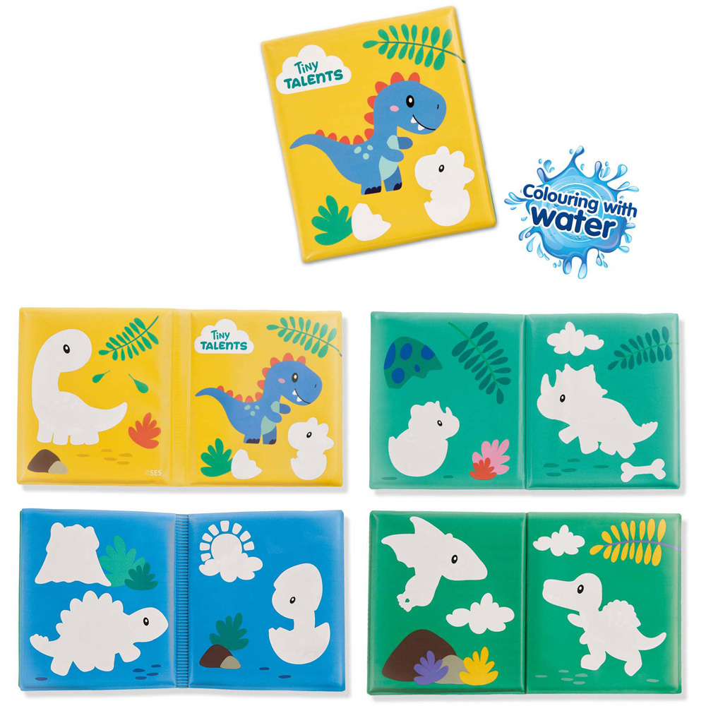 SES Creative Tiny Talents Dinosaur Bath Colouring Book Image 2