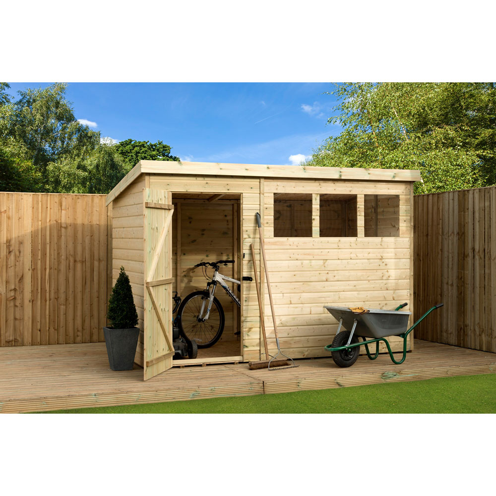 Empire Sheds 1500 10 x 6ft Tongue and Groove Pent Garden Shed Image 3