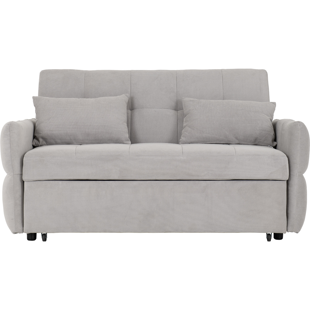 Seconique Chelsea Double Sleeper Silver Grey Fabric Sofa Bed Image 5