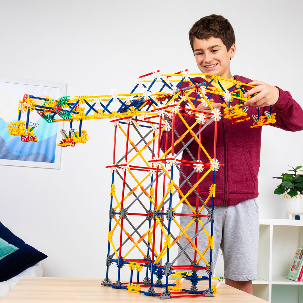 Basic Fun K'NEX 3-in-1 Classic Amusement Park Building Set 744 Piece Image 2