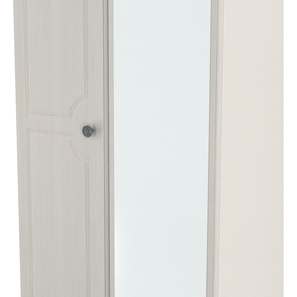 Crowndale Pembroke 2 Door Grey Ash Mirror Wardrobe Ready Assembled Image 5