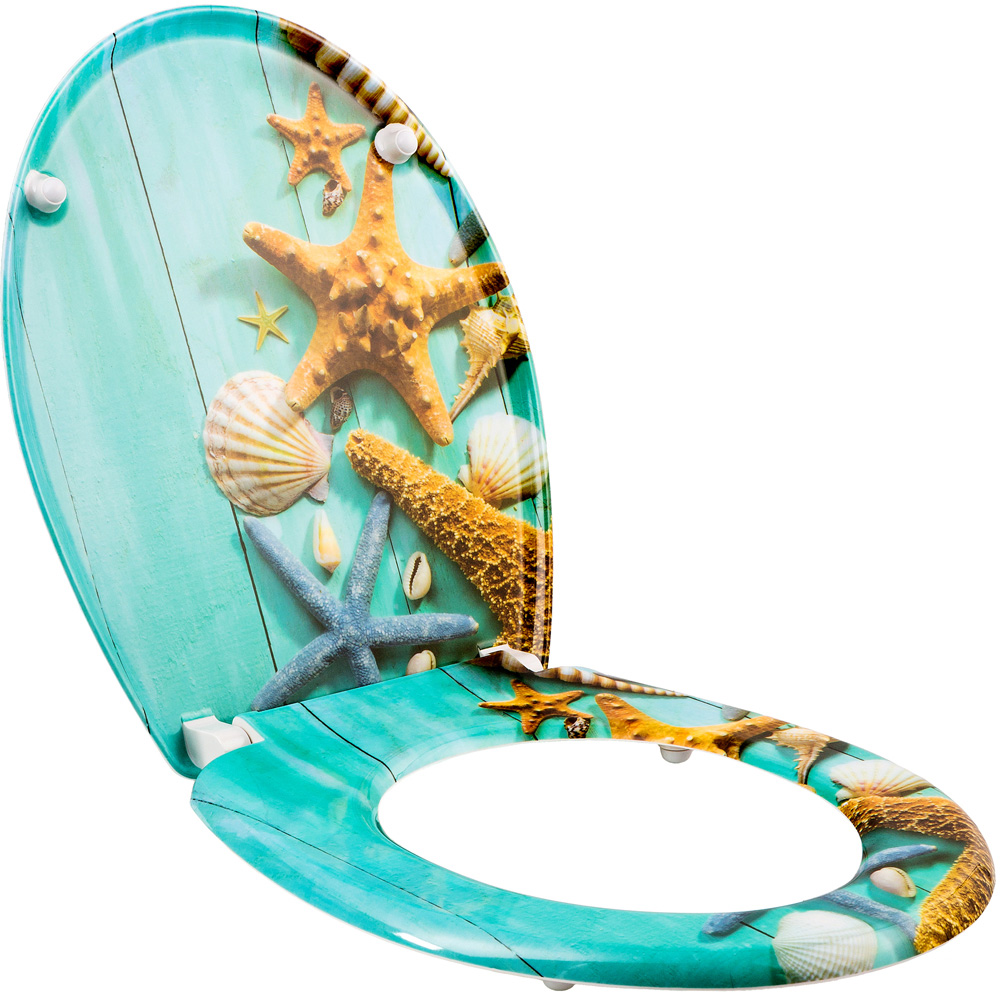 tectake Starfish Soft Close Toilet Seat Image 3