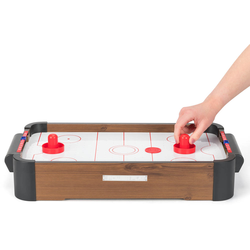 Toyrific Dark Brown Air Hockey Table Game 20 inch Image 3
