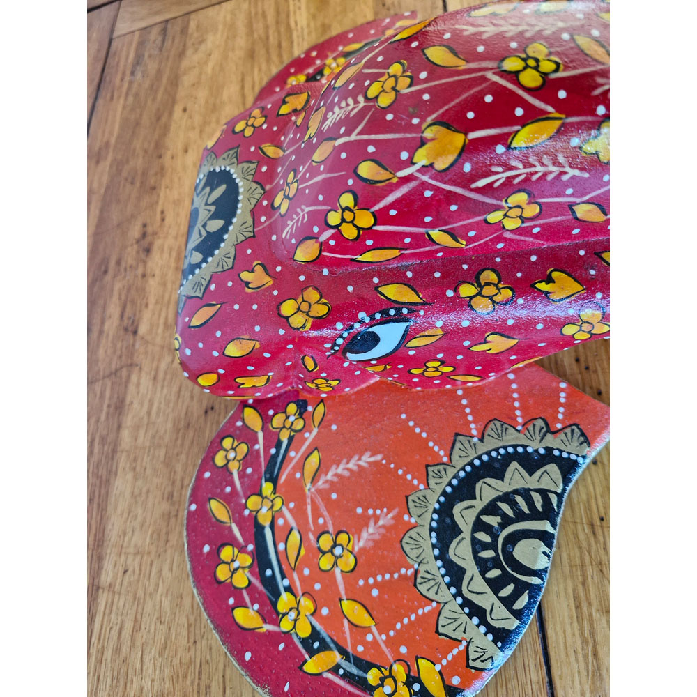 Inspirational Gifting Mango Wood Elephant Head Wall Art 36 x 36cm Image 5