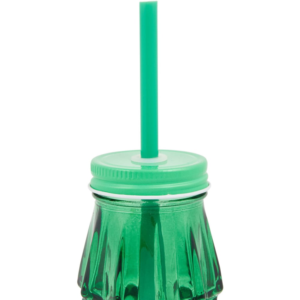Glass Xmas Tree Drinking Jar Image 7