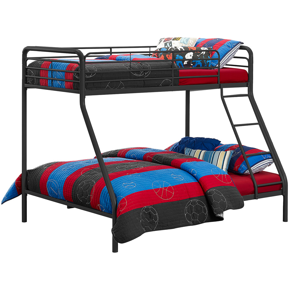 Dorel Single with Double Black Metal Bunk Bed Image 6