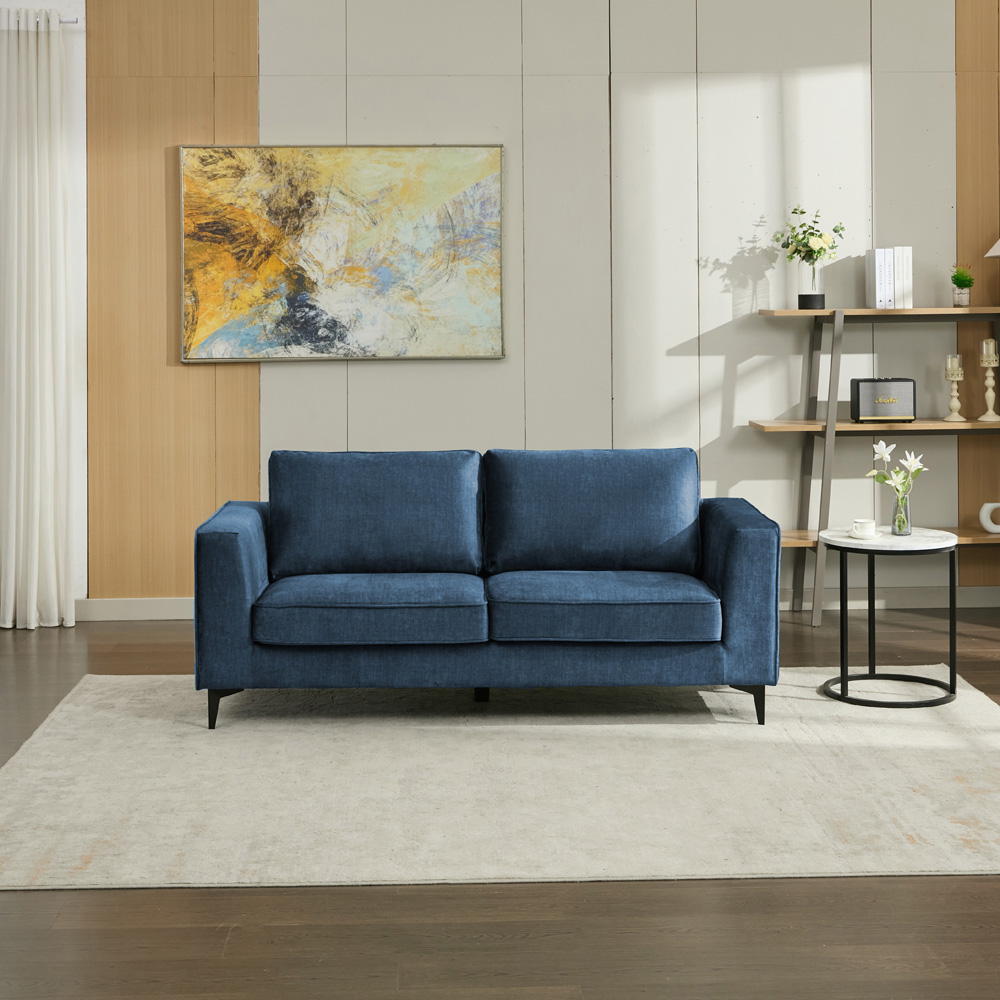 Brooklyn 3 Seater Ocean Blue Sofa Image 4